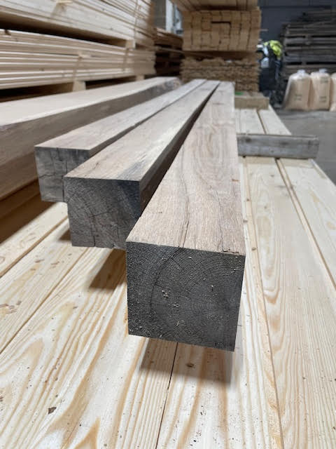 4X4 OAK HARDWOOD TIMBER POST - 2.4M - £35 EACH