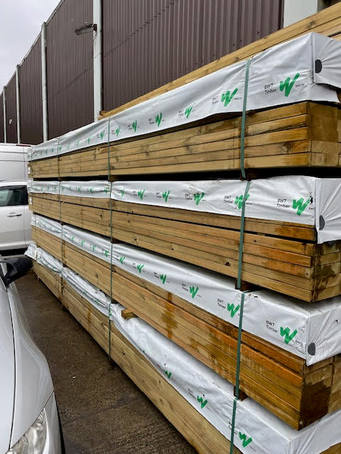 8X2 TREATED TIMBER JOIST C24 STRENGTH GRADED - 5.4M LENGTH - £25 INC VAT