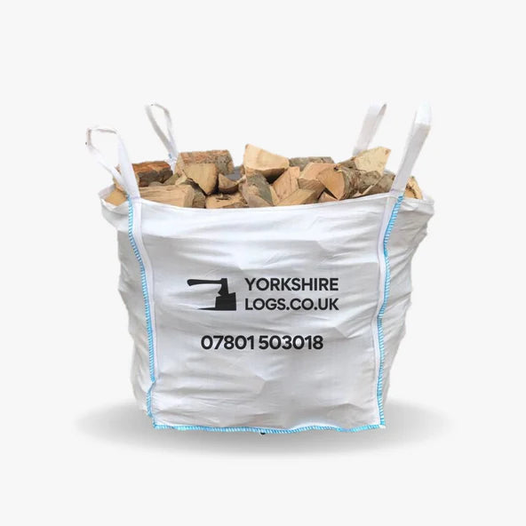 LARGE BULK BAG OF KILN DRIED HARDWOOD LOGS 850X850X850