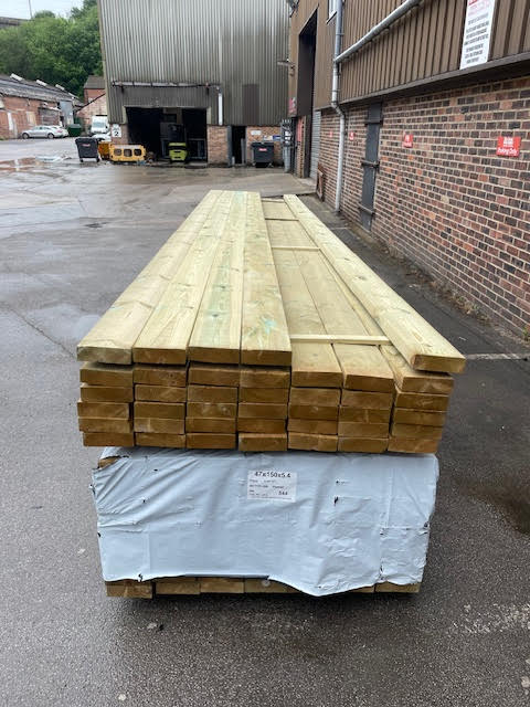 6X2 TREATED C24 GRADED DECKING / ROOF / FLOOR JOIST 5.4M LENGTH