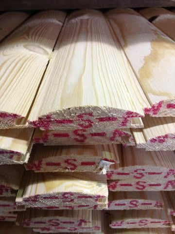 Pine Timber T&G Loglap Cladding 85 X 22mm 2.4MTR X 30 Lengths INC DELIVERY