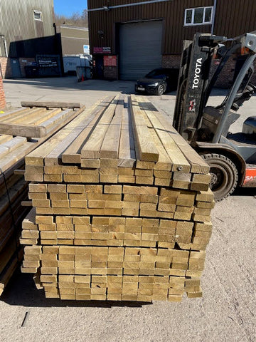 4X2 TREATED C24 DECKING / SHED / FLOOR / ROOF JOIST - 4.8M - £12 EACH