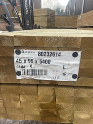 4X2 TREATED DECKING / SHED / FLOOR / ROOF JOIST - 5.4M - £11 EACH