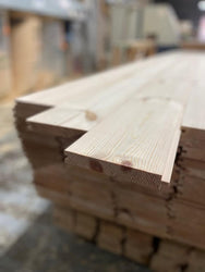 6" PINE TIMBER REDWOOD FLOORBOARD - 4.2M LENGTH - £8.50 INC VAT