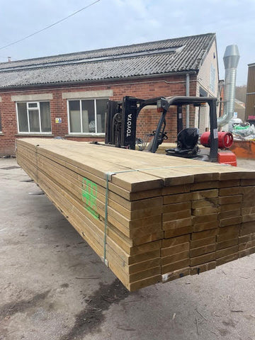 8X2 TREATED TIMBER JOIST C24 STRENGTH GRADED - 5.4M LENGTH - £20 INC VAT