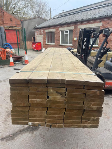 8X2 TREATED TIMBER JOIST C24 STRENGTH GRADED - 5.4M LENGTH - £20 INC VAT