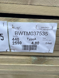 2X1 PRESSURE TREATED ROOFING BATTEN TYPE A - 10 LENGTHS 4.8M - £40