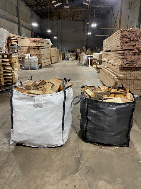 XL BULK BAG KILN DRIED HARDWOOD LOGS - £160 INCLUDES LOCAL DELIVERY