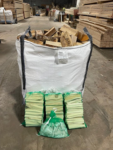 XL BULK BAG BUNDLE KILDN DRIED HARDWOOD LOGS - £170 DELIVERED (YORKSHIRE AREA)