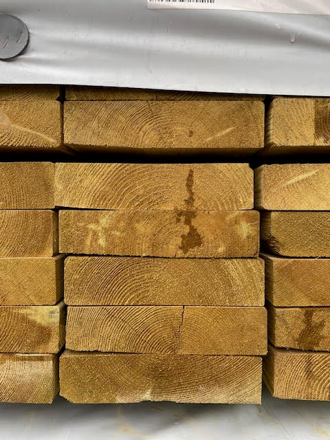 8X2 TREATED TIMBER JOIST C24 STRENGTH GRADED - 5.4M LENGTH - £25 INC VAT