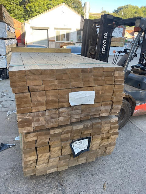 5X2 TREATED TIMBER FLOOR / ROOFING / DECKING JOIST C24 GRADED - 2.4M LENGTH - £8 EACH