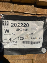 6 METERS LENGTHS 5X2 TREATED DECKING / ROOFING / FLOOR JOIST C24 GRADED - £16 EACH