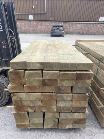 TIMBER GARDEN RAILWAY SLEEPERS - 2.4M LENGTH - £22 EACH!!