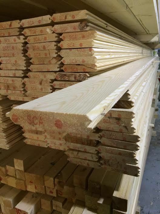 PINE T&G VGROOVE MATCHBOARD 110X20 £1.85 P/M SHED CLADDING