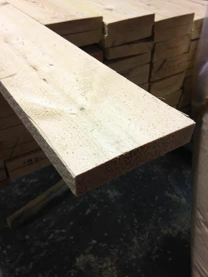 PINE TIMBER 5X1 ROUGH SAWN 125X25 50 METERS JUST £2.25 per meter!