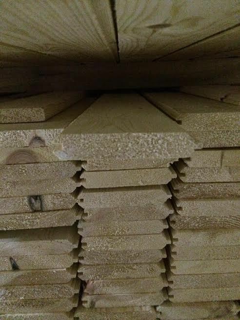 Pine Timber T&G V Groove Cladding 110 X 20mm 2.1MTR X 5 Lengths