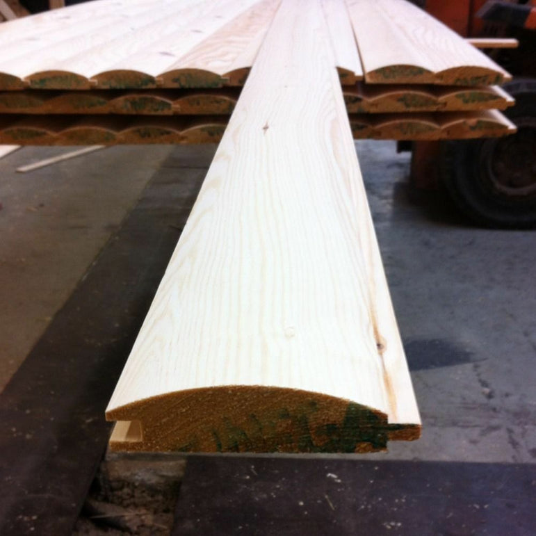 Pine Timber T&G Loglap Cladding 85 X 22mm 2.4MTR X 10 Lengths INC DELIVERY